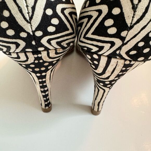Loeffler Randall x Tucker tamsin printed pointed toe heels size 7.5 - Picture 5 of 8